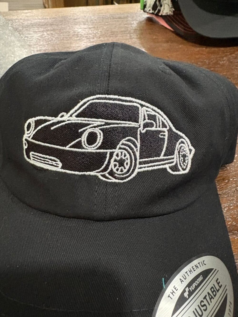 Yupoong Authentic Adjustable Classic Black hat cap Porsche 911 Turbo